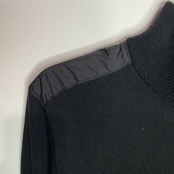 NEW MICHAEL KORS Size Small Black 1/4 Zip Sweater NWT $128 - Picture 3 of 6